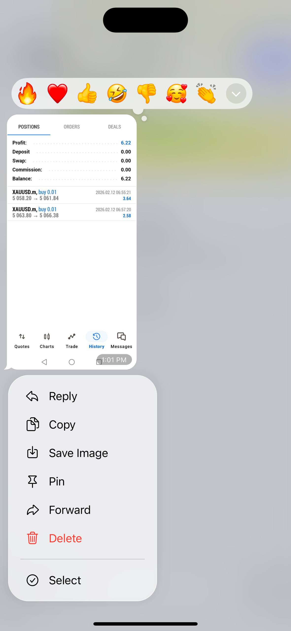 XAUUSD buys +$6.22 profit