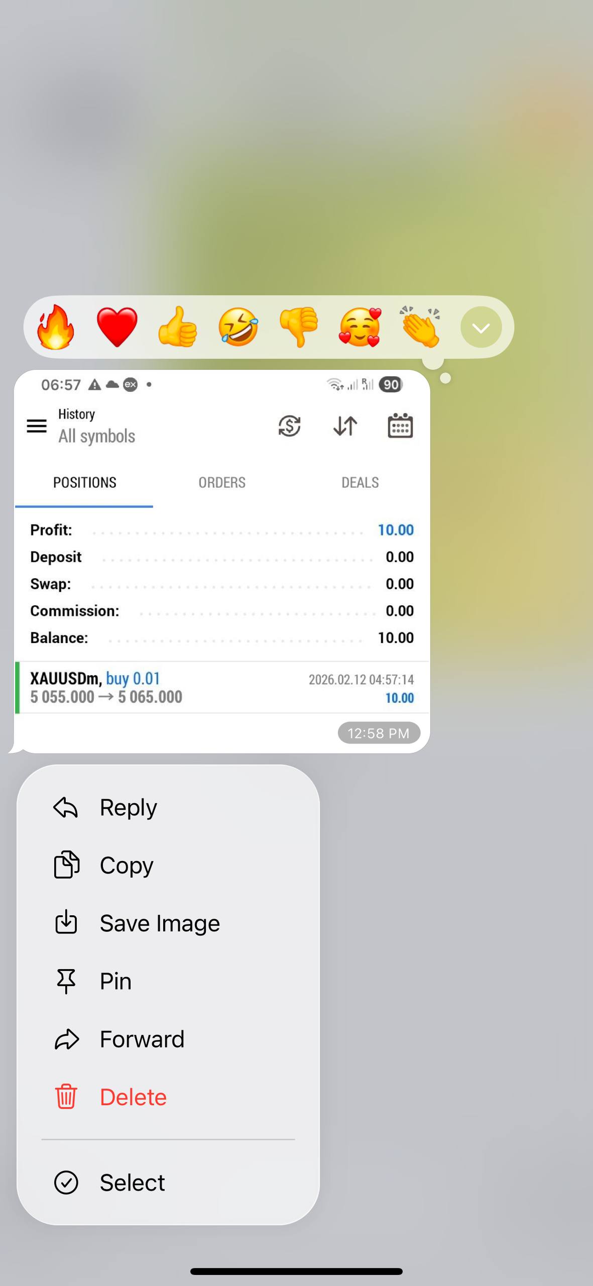 XAUUSD buy +$10.00 profit